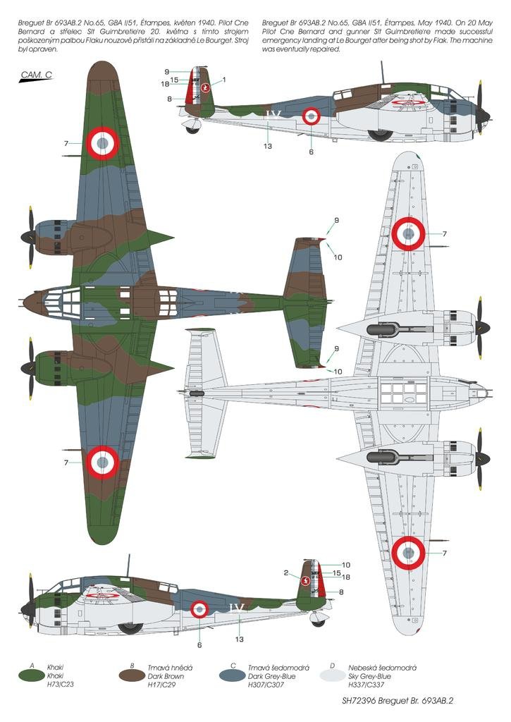 Special Hobby 72396 Breguet Br.693AB.2 &amp;#39;French Attack-Bomber&amp;#39; 1/72 – zdjęcie 5