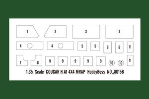 Hobby Boss 80156 COUGAR H A1 4X4 MRAP 1/35