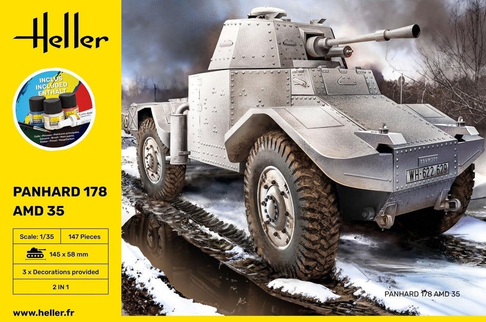Heller 35325 Panhard 178 Starter Kit 1/35 – zdjęcie 2