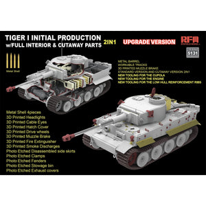 Rye Field Model 5131 Tiger I Initial Production Early 1943 w/ Full Interior Updated Version 1/35 – zdjęcie 2