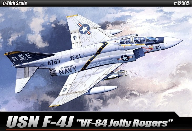 Academy 12305 USN F-4J VF-84 Jolly Rogers 1/48