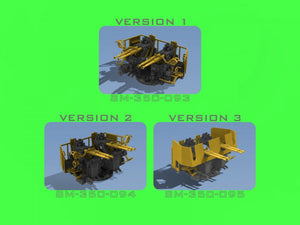 Master SM-350-093 USN 40 mm/56 Bofors quadruple mount ver.1 / with Mk-51 director - (resin, PE and turned parts) - (6pcs) 1/350 – image 7