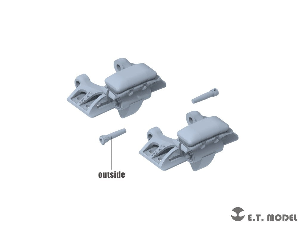 E.T. Model P35-405 WWII German Sd.kfz.251/Sd.kfz.11 Track links &amp;amp; Sprockets Early 3d Printed 1/35 – zdjęcie 4