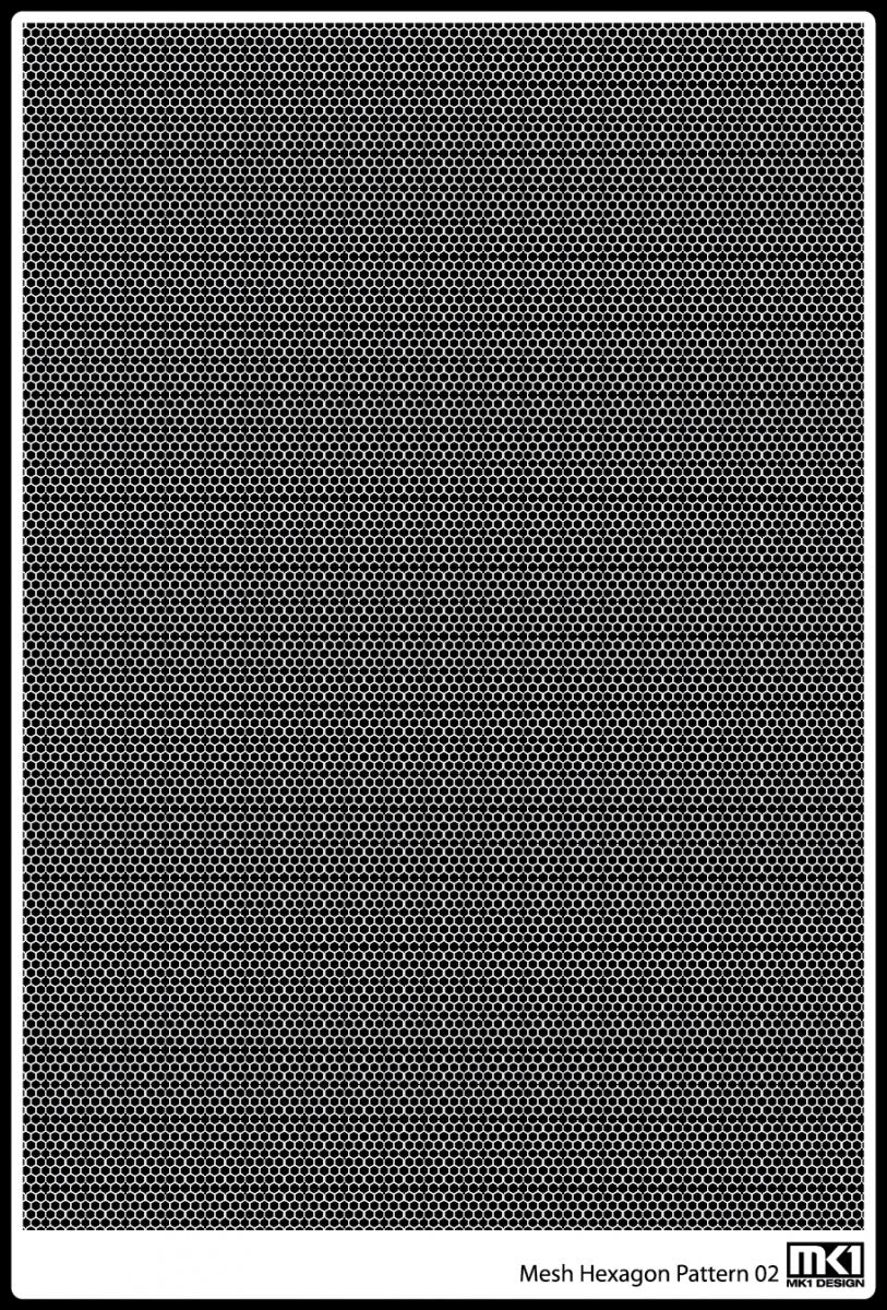 KA Models KA-00006 HEXAGON PATTERN MESH B 0.45mm X 0.3mm – image 5