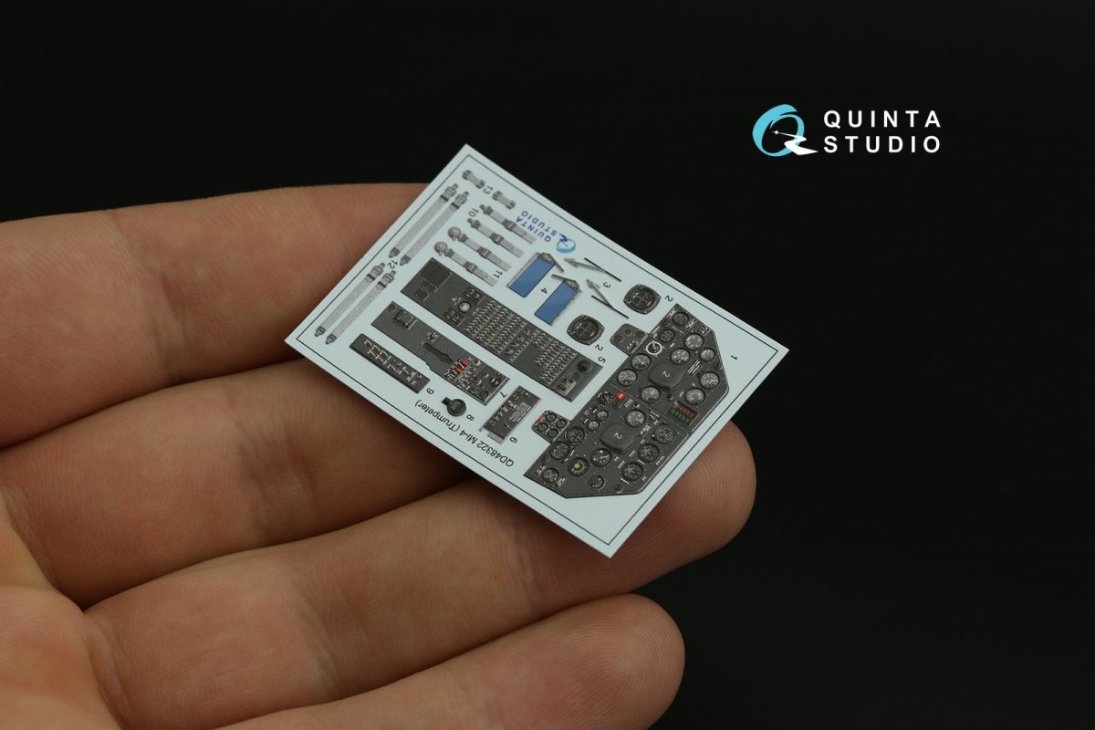 Quinta Studio QD48322 Mi-4 3D-Printed &amp;amp; coloured Interior on decal paper (Trumpeter) 1/48 – zdjęcie 6