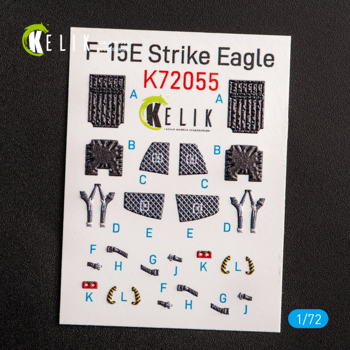 KELIK K72055 F-15E STRIKE EAGLE - INTERIOR 3D DECALS FOR REVELL KIT 1/72 – zdjęcie 2