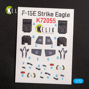 KELIK K72055 F-15E STRIKE EAGLE - INTERIOR 3D DECALS FOR REVELL KIT 1/72 – zdjęcie 2