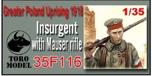 ToRo Model 35F116 Greater Poland Uprising 1918 - Insurgent with Rifle / Greater Poland Uprising 1918 Insurgent with Mauser rifle 1/35 – image 2