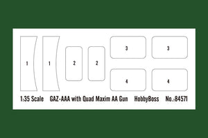 Hobby Boss 84571 GAZ-AAA with Quad Maxim AA Gun 1/35 – zdjęcie 5