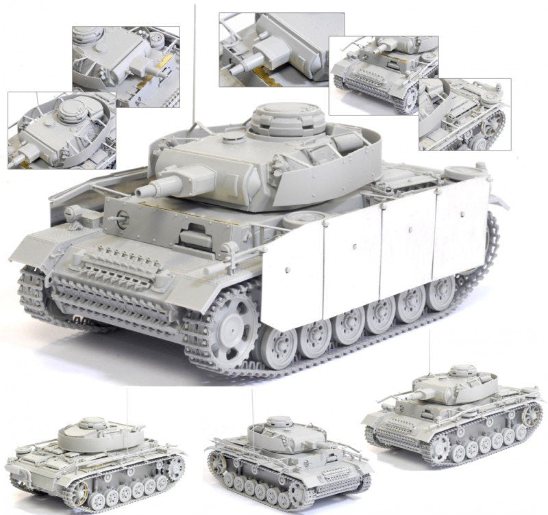 Dragon 6474 Pzkpfw. III Ausf. N w/Schurzen 1/35 – zdjęcie 8