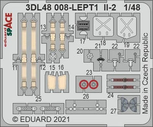 Eduard 3DL48008 Il-2 SPACE 1/48 for ZVEZDA 1/48 – zdjęcie 2