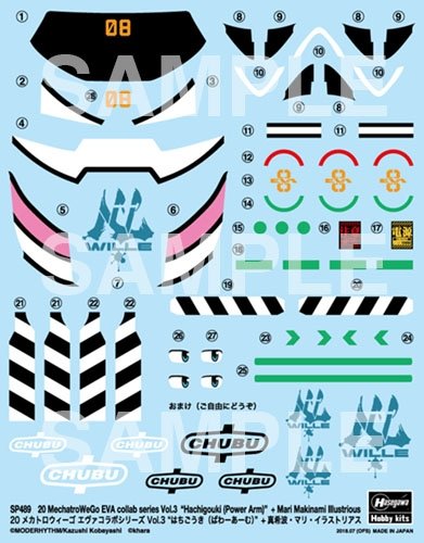 Hasegawa SP489 20 Mechatro We Go Evangelion 1/20 – zdjęcie 10