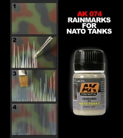 AK Interactive AK074 Rain Marks For Nato Tanks 35ml – image 2