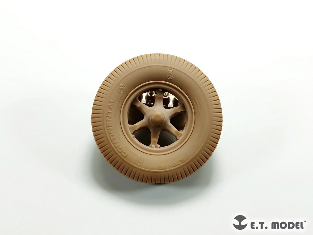 E.T. Model P35-132 WWII German Sd.Kfz.7(8t) Sagged Front Wheels &amp;amp; Spare Wheel Type.1 for Dragon / Trumpeter kit 1/35 – zdjęcie 4