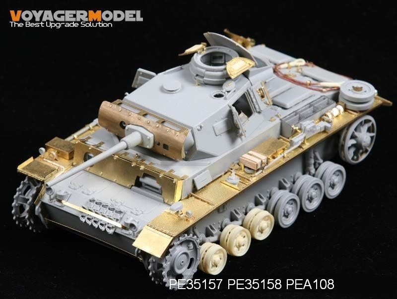 Voyager Model PE35158 WWII Fenders for Panzer III Mid-Late Version (For DRAGON) 1/35 – zdjęcie 6