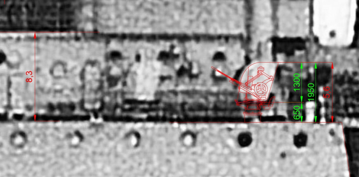 Master SM-350-118 Uzbrojenie francuskiego lekkiego krążownika Marseillaise - 152mm (9 szt.), 90mm (8 szt.), 13,2mm (8 szt.) lufy z żywicznymi mocowaniami (do modelu Trumpetera) 1/350 – zdjęcie 19