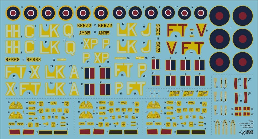 Arma Hobby 70054 Hurricane MkII A/B/C/ &amp;quot;Dieppe&amp;quot; Delux Set 1/72 – image 2