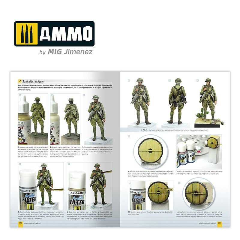 Ammo of Mig 6046 How to paint with Acrylics 2.0. AMMO Modeling guide (English) – zdjęcie 6