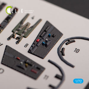 KELIK K72131 Super Etendard - interior 3D decals for Academy kit 1/72 – zdjęcie 3