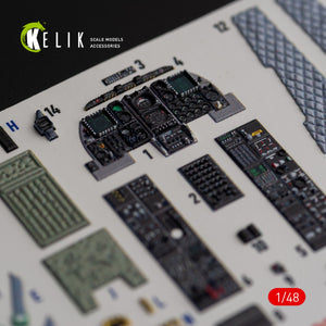 KELIK K48018 A-10C &amp;quot;Thunderbolt II&amp;quot; interior 3D decals for Italeri kit 1/48 – zdjęcie 2