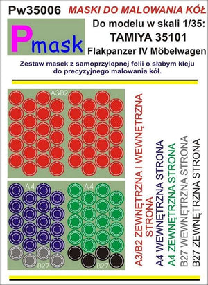 P-Mask PW35006 FLAKPANZER IV MOBELWAGEN TAMIYA 35101 1/35