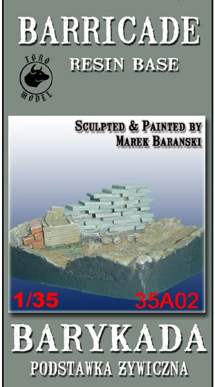 Toro 35A02 Barykada Podstawka Żywiczna 1/35