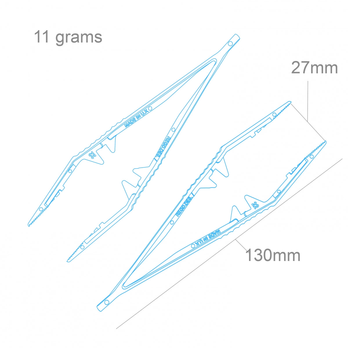 Modelcraft PTW1150-2 Plastic Tweezers x 2 – image 2