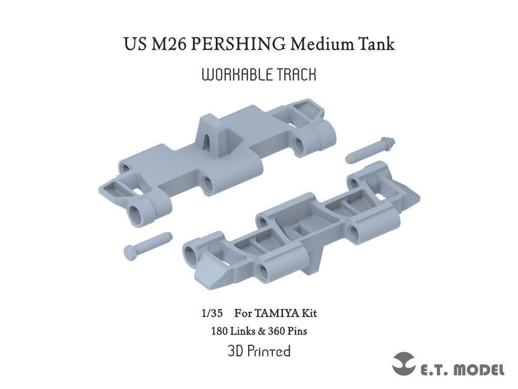 E.T. Model P35-058 US M26 PERSHING Medium Tank Workable Track (3D Printed) 1/35