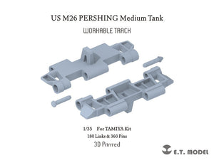 E.T. Model P35-058 US M26 PERSHING Medium Tank Workable Track (3D Printed) 1/35