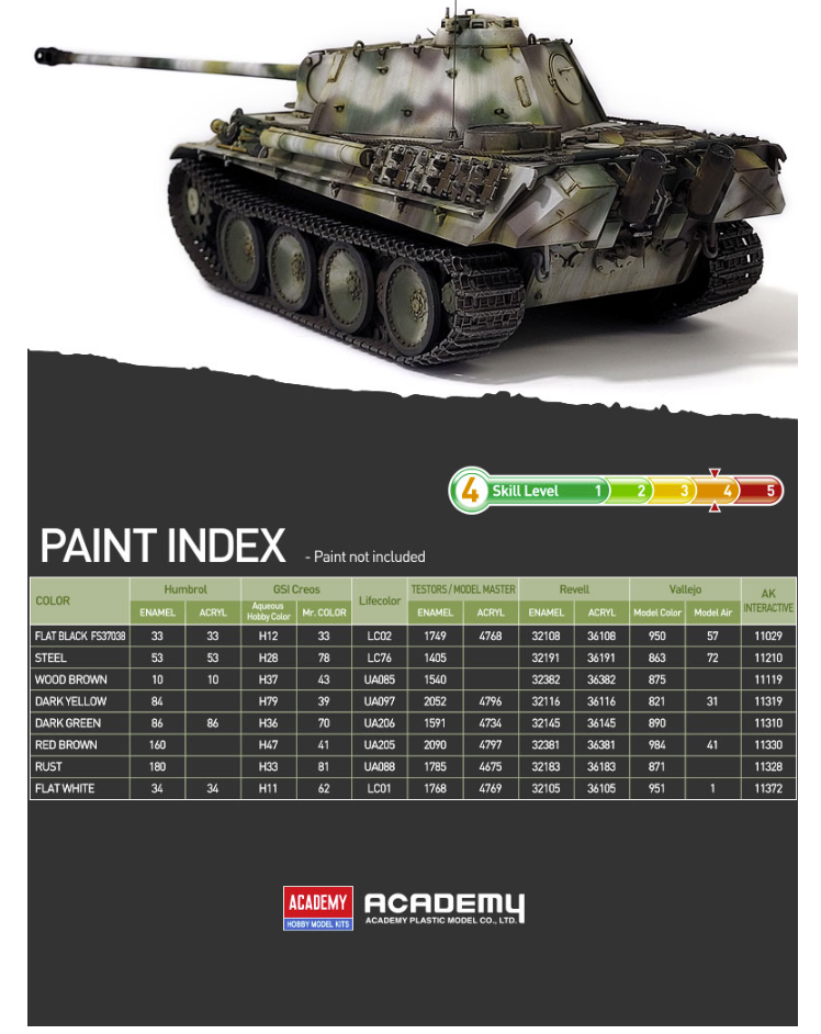 Academy 13529 Pz.Kpfw.V Panther Ausf.G Ver.Early 1/35 – image 8