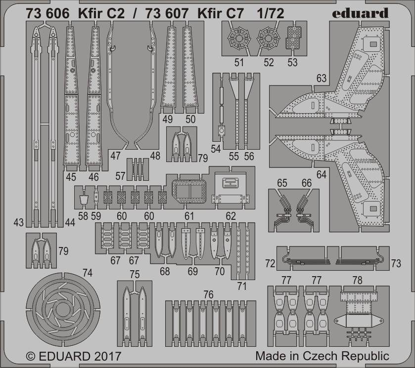 Eduard 73607 Kfir C7 AMK 1/72