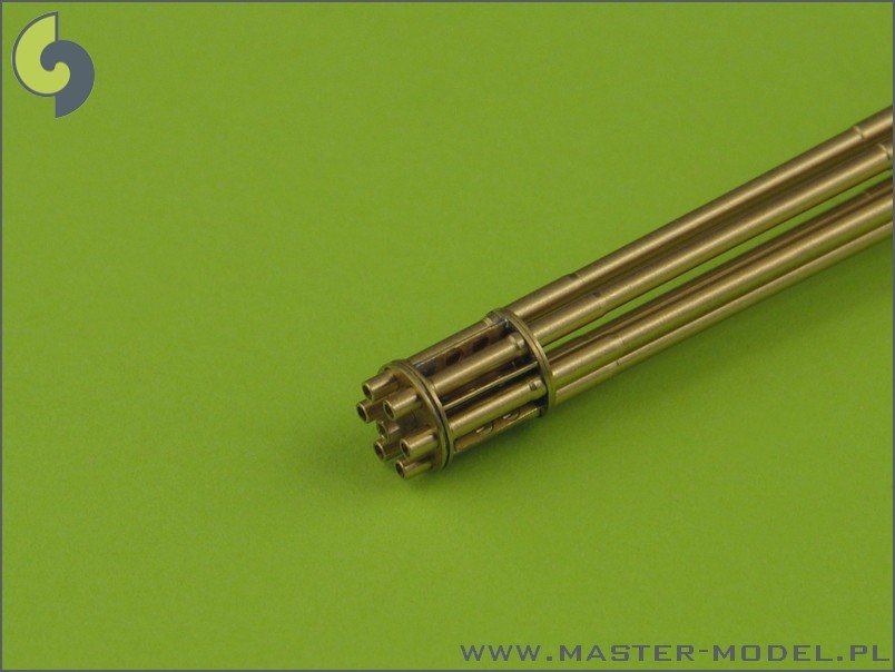 Master AM-32-029 M61 A1 Vulcan - Six-barrelled rotary 20mm cannon - turned barrels with etched barrel clamps 1/32 – immagine 5