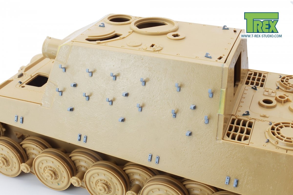 T-Rex Studio TR35029 Brackets of Side Skirt &amp;amp; Spare Track for King Tiger/Jagdtiger 1/35 – zdjęcie 4