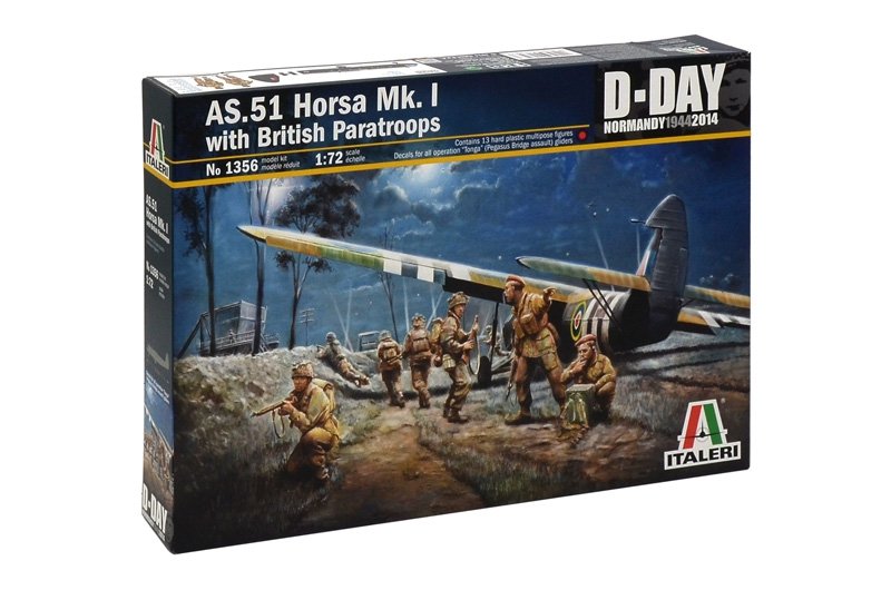 Italeri 1356 AS.51 HORSA Mk.I with BRITISH PARATROOPS 1/72 – image 2