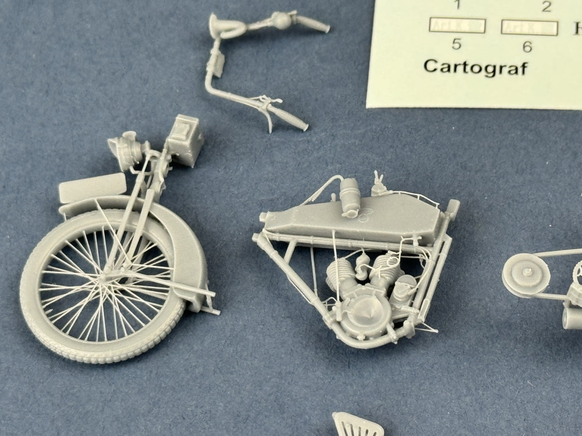 Copper State Models B32-002 Wanderer 4PS 1916 Motorcycle 1/32 – zdjęcie 4