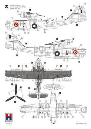 Hobby 2000 72065 Consolidated PBY-5A Catalina ETO (Academy + CARTOGRAF + MASKS) 1/72 – image 4