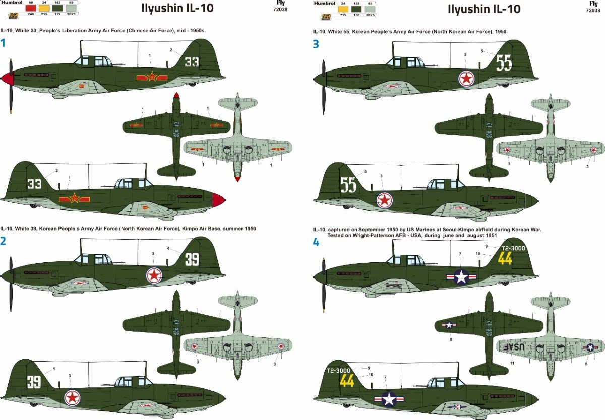 Fly 72038 Ilyushin Il-10 Chinese and Korea service 1/72 – zdjęcie 3