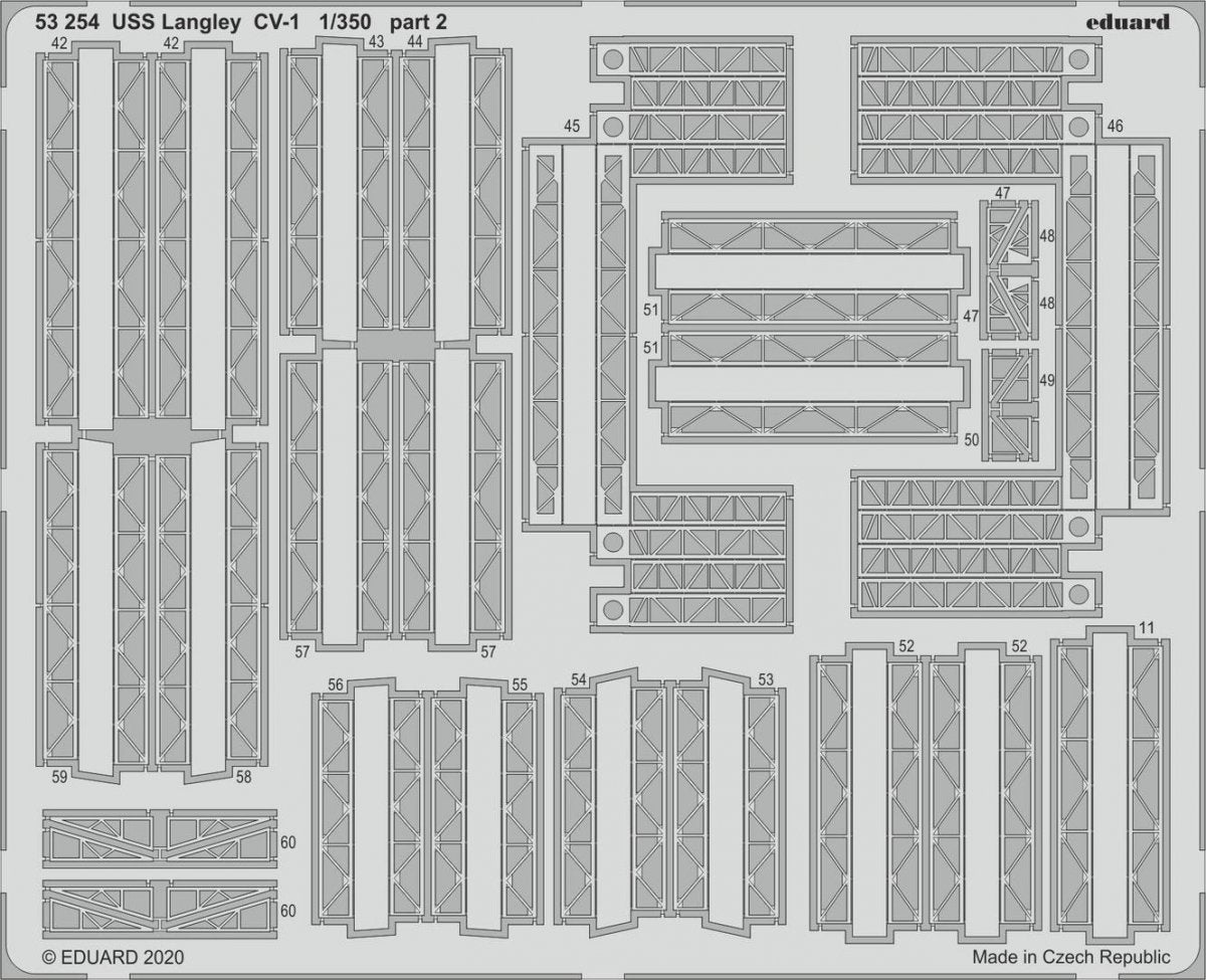 Eduard 53254 USS Langley CV-1 1/350 TRUMPETER – zdjęcie 2