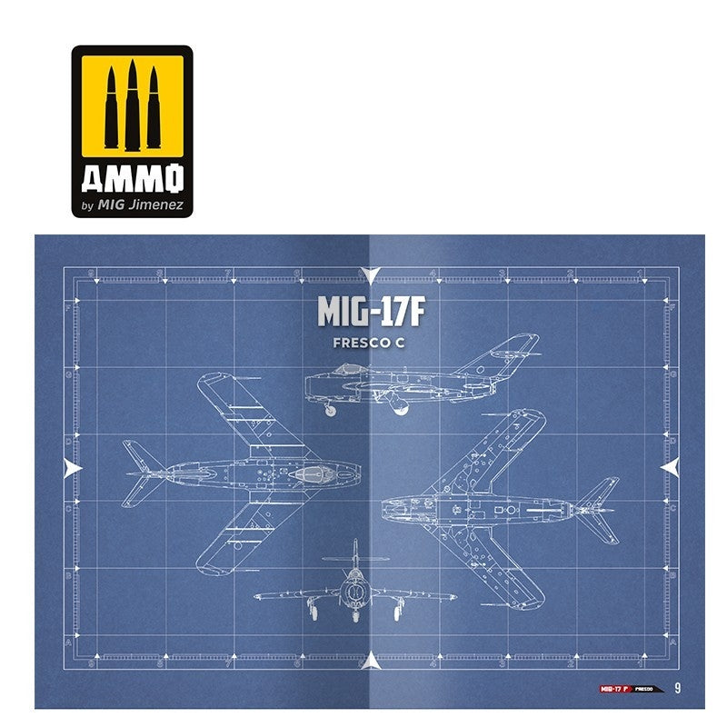AMMO of Mig Jimenez 6084 MIG-17F / LIM-5 / SHENYANG J-5 - VISUAL MODELERS GUIDE (Multilingual - English, Spanish, German) – zdjęcie 8
