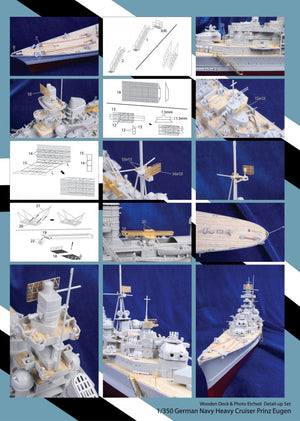 MK1 Design MD-35009 Prinz Eugen Wooden Deck TRU 1/350 – zdjęcie 3