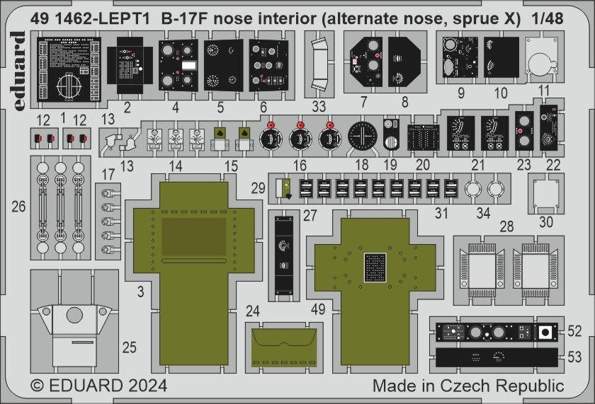 Eduard BIG49426 B-17F regular nose PART I EDUARD 1/48 – image 3
