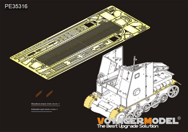 Ailes Voyager Model PE35316 pour Panzer I Ausf. B allemand de la Seconde Guerre mondiale, compatibles avec le modèle DRAGON 1/35