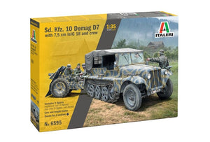 Italeri 6595 Sd. Kfz. 10 Demag D7 with 7,5 cm leIG 18 and crew 1/35 – immagine 2