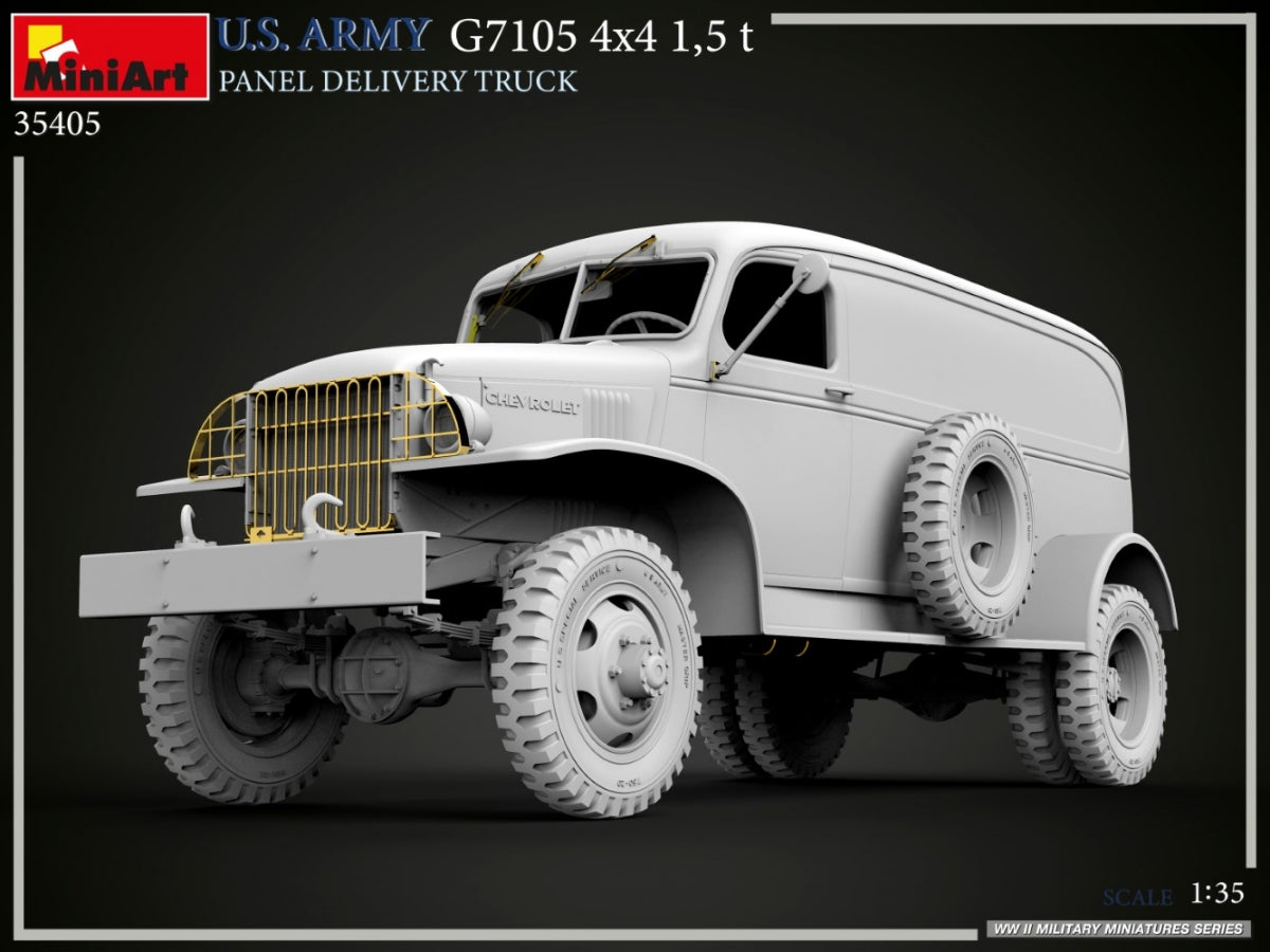MiniArt 35405 U.S. ARMY G7105 4х4 1,5 t PANEL DELIVERY TRUCK 1/35 – zdjęcie 16