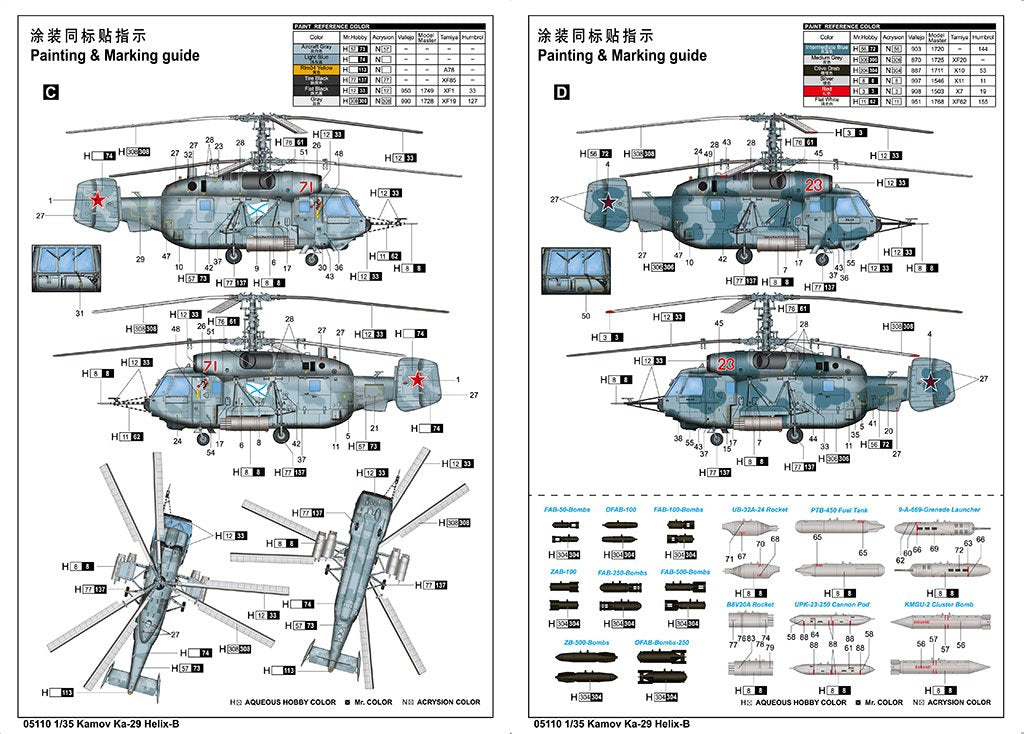 Trumpeter 05110 Kamov Ka-29 Helix-B 1/35 – zdjęcie 5