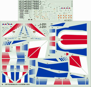 ModelMaker Decals D48160 Dutch F-16 Demo 1994 1/48 – zdjęcie 2