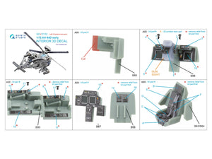 Quinta Studio QD+72152 AH-64D early 3D-Printed colored Interior on decal paper (Academy)(with 3D-printed resin part) 1/72 – image 2