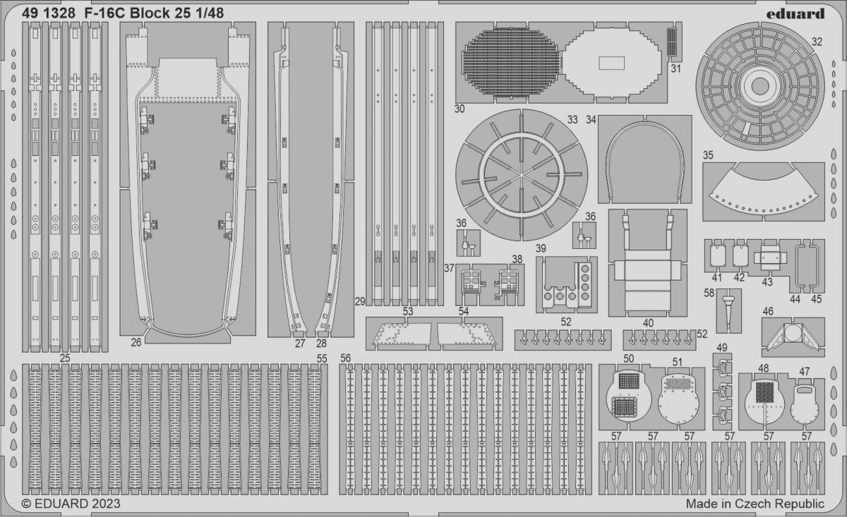 Eduard 491328 F-16C Block 25 KINETIC MODEL 1/48 – zdjęcie 2