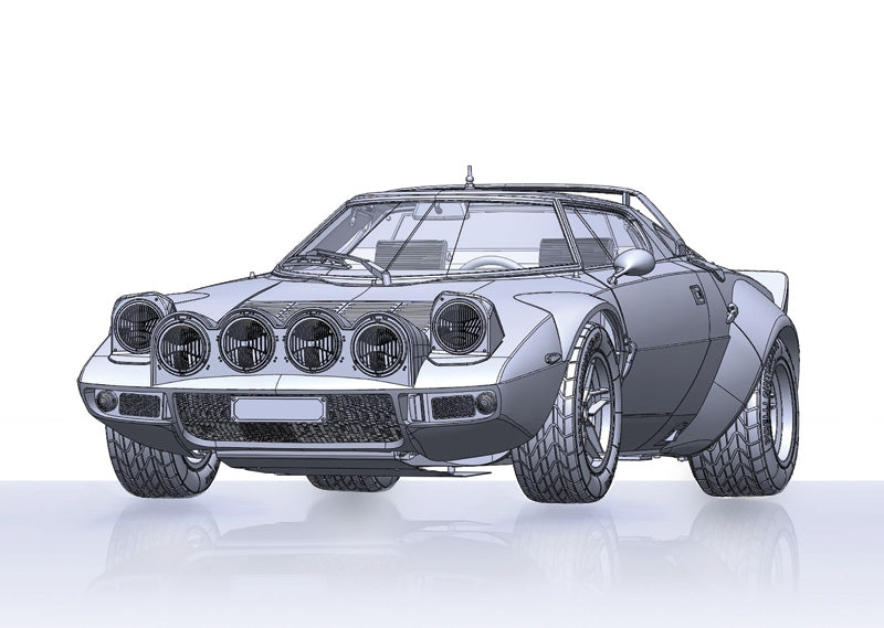 Italeri 4714 Lancia stratos HF Gr.4 Monte Carlo 1977 1/12 – zdjęcie 13