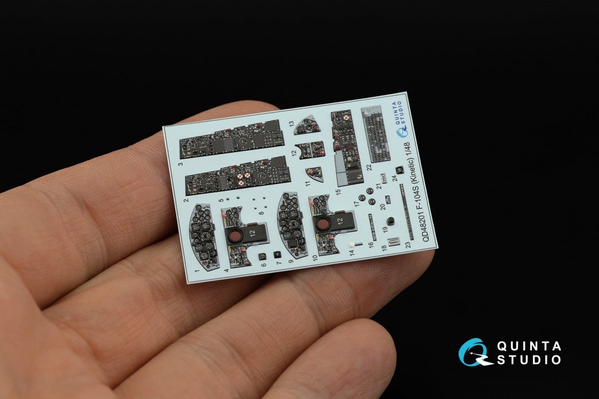 Quinta Studio QD48201 F-104S 3D-Printed &amp;amp; coloured Interior on decal paper (Kinetic) 1/48 – zdjęcie 4